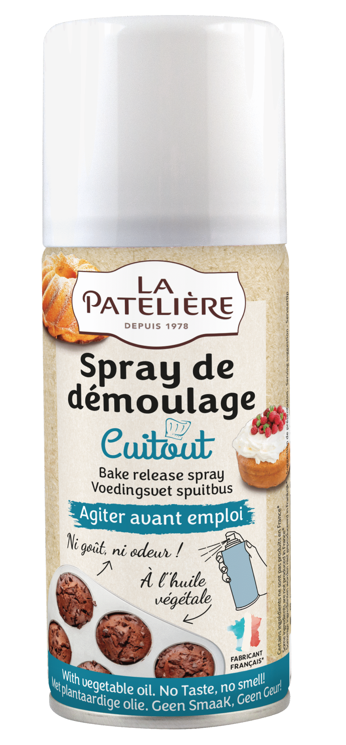 La Patelière Secrets de pâtissiers spray graisse démoulage