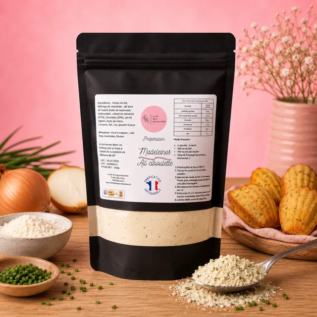 La fée de la gourmandise Gamme salée Madeleines ail ciboulette