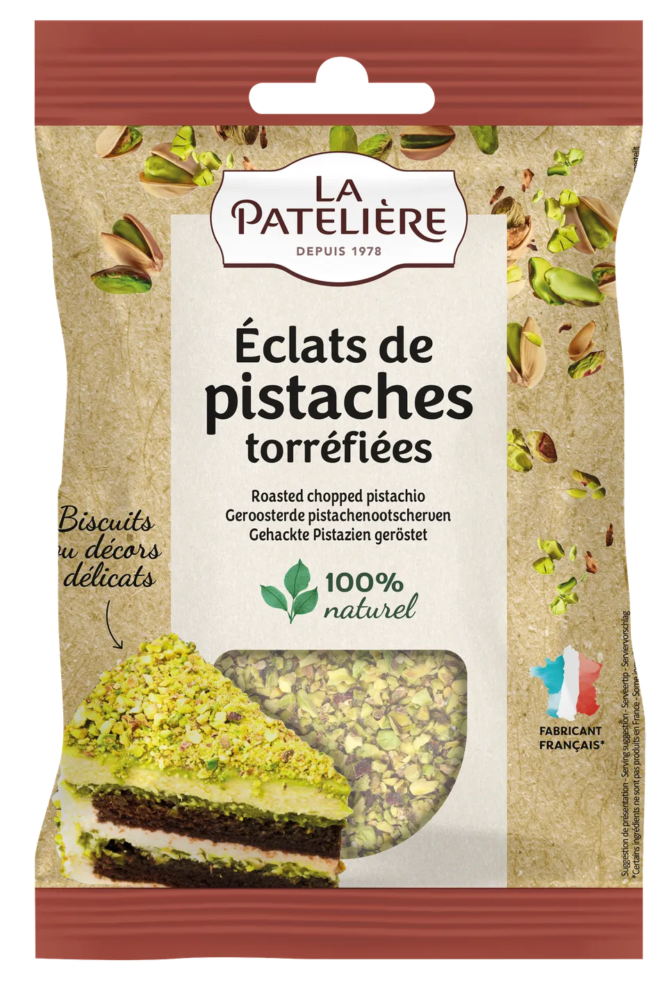 La Patelière Fruits secs Éclats de pistaches torréfiées fruits secs croquant