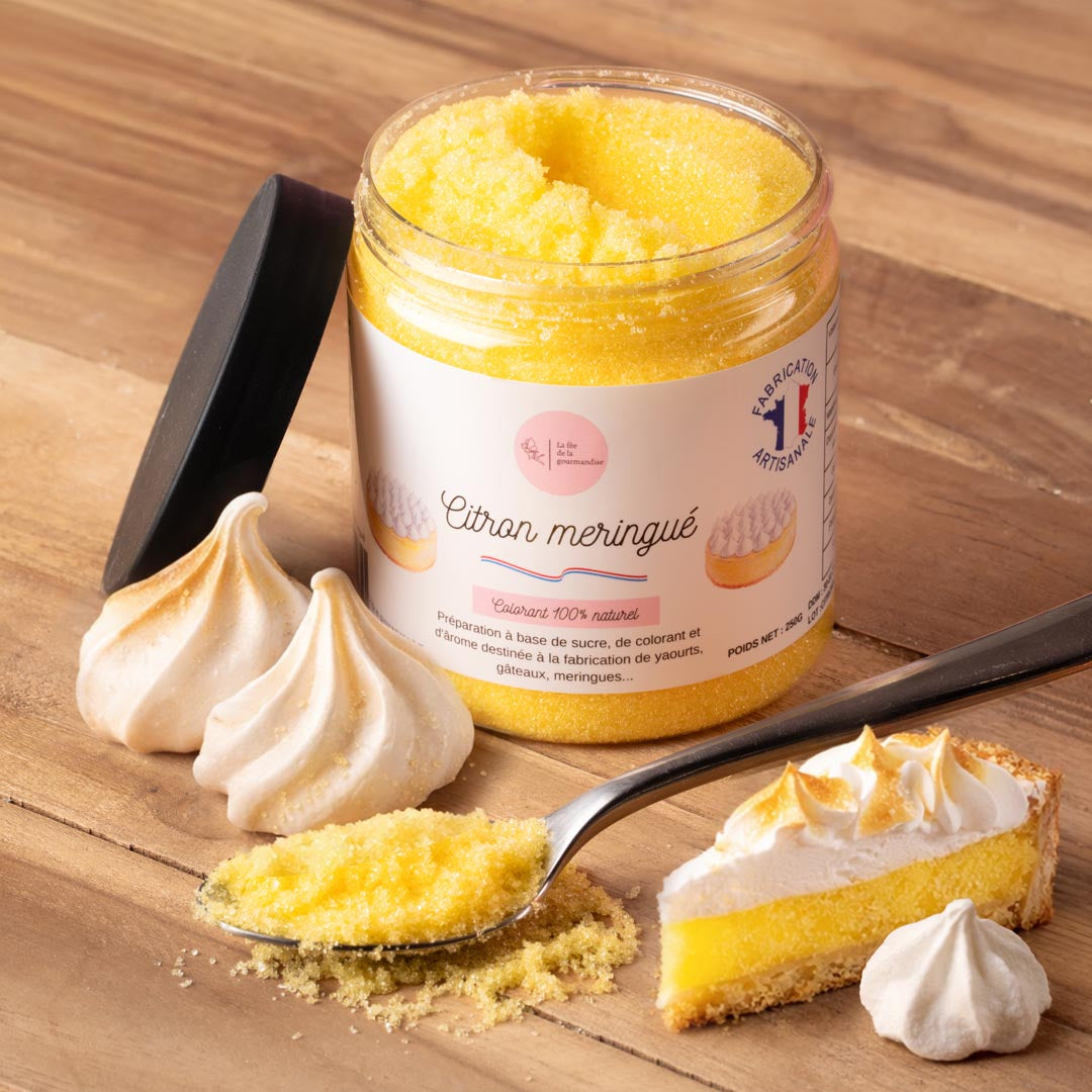 La fée de la gourmandise tarte citron meringué sucre pot 250g