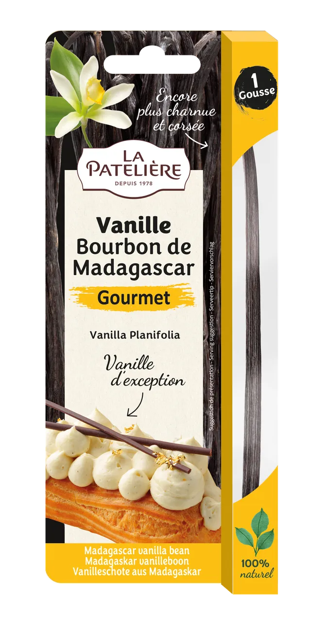 La Patelière Vanilles et épices gousse vanille Bourbon 2,5 g