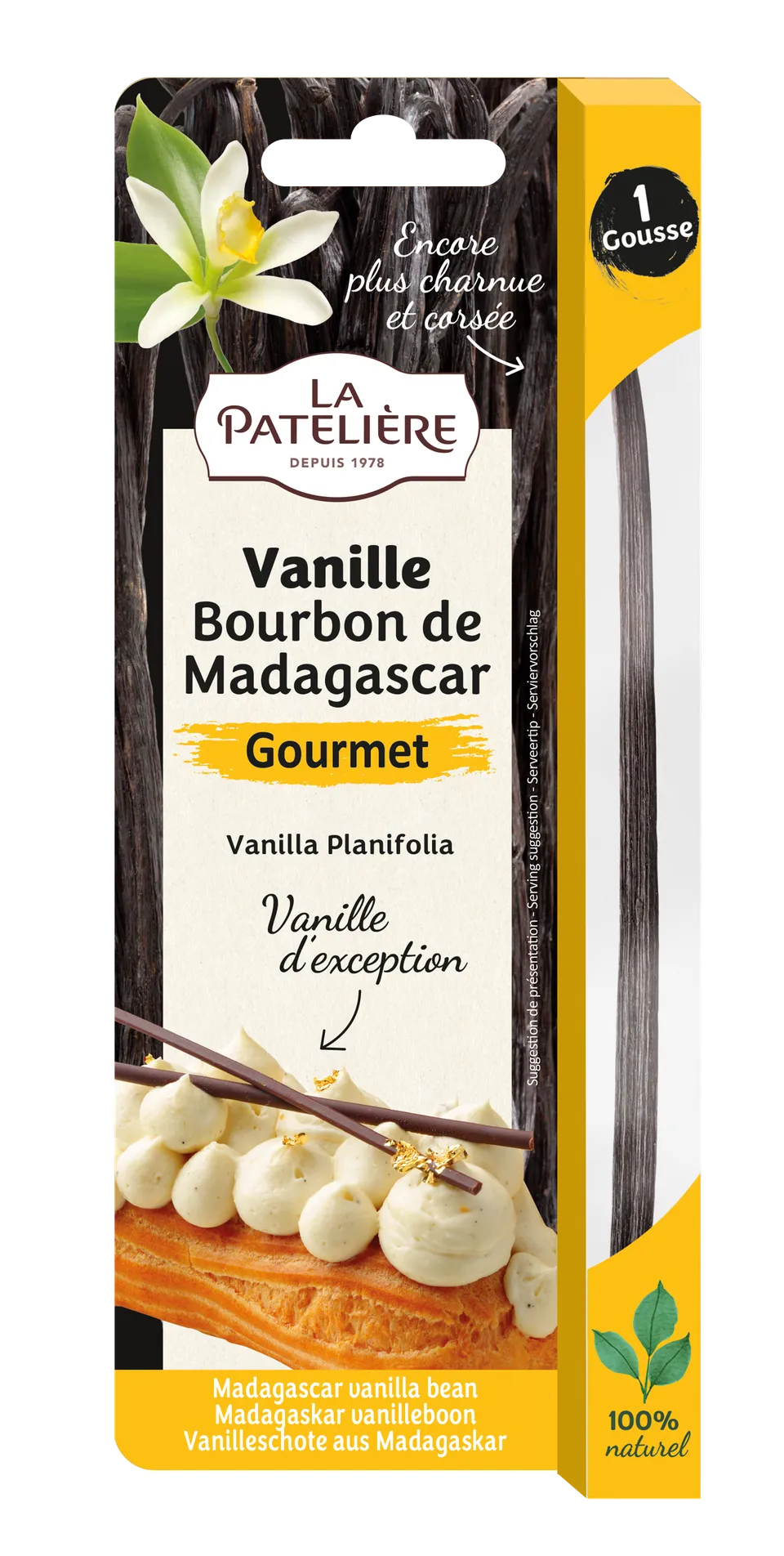 La Patelière Vanilles et épices gousse vanille Bourbon 2,5 g