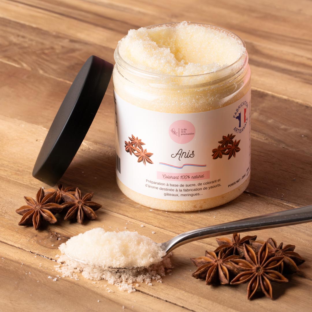La fée de la gourmandise Sucres aromatisés Anis sucre Pot 250g