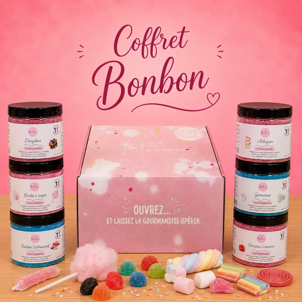 La fée de la gourmandise Coffret bonbon 6 sucres 250 g