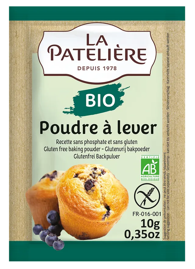 La Patelière Sucres et levures levure chimique sans phosphate