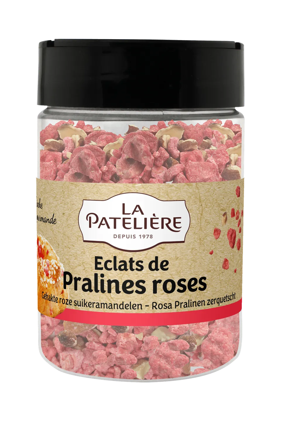 La Patelière Pralines roses concassées brioche dessert