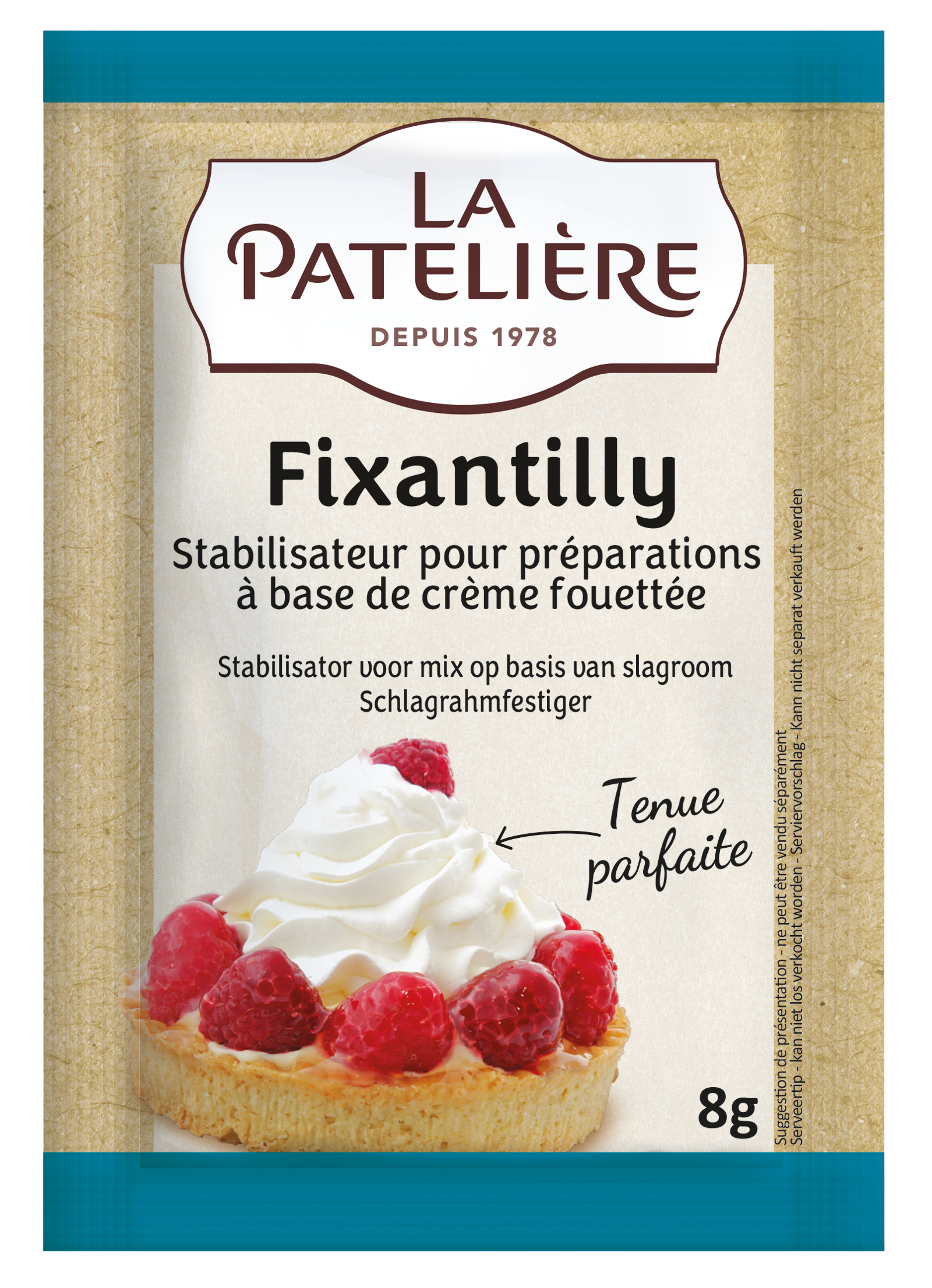 La Patelière Secrets de pâtissiers Fixantilly fixateur chantilly