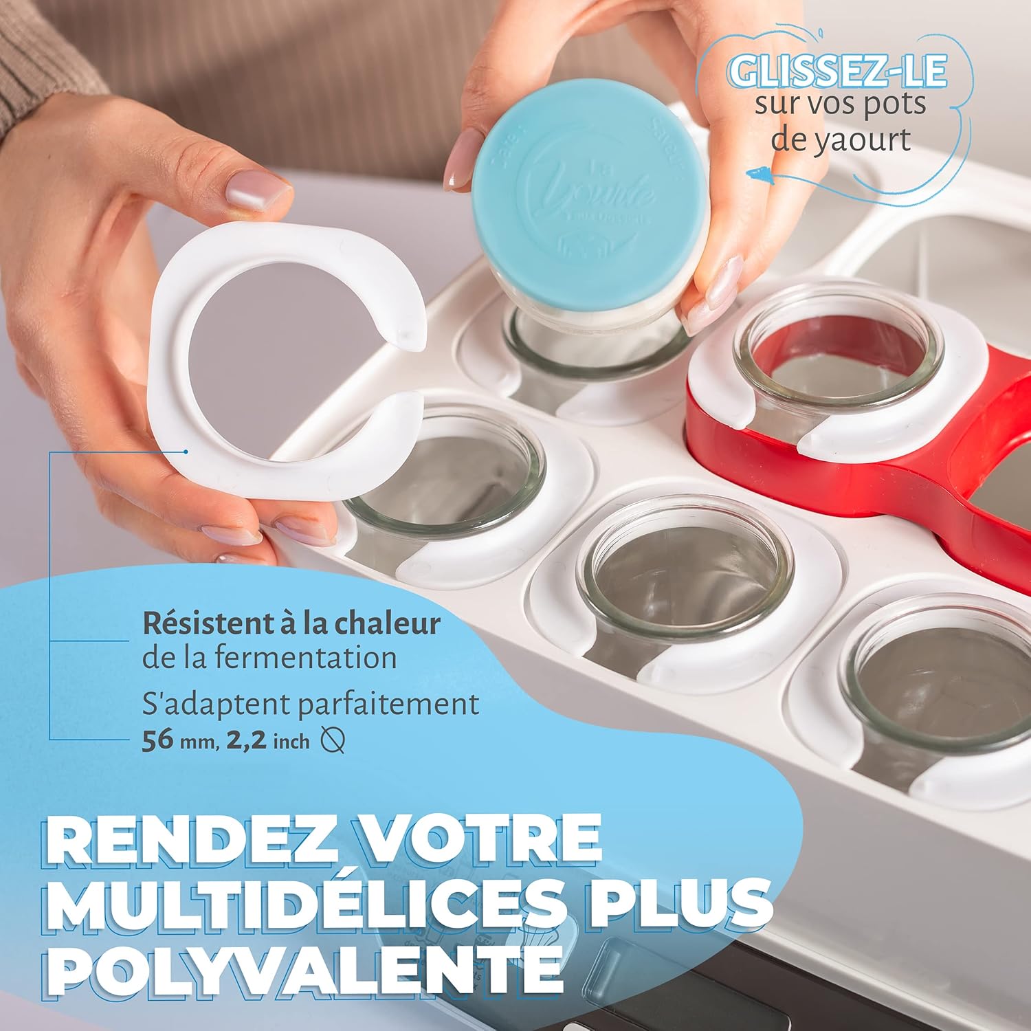 La fée de la gourmandise Lot 18 couvercles 12 adaptateurs multidélices