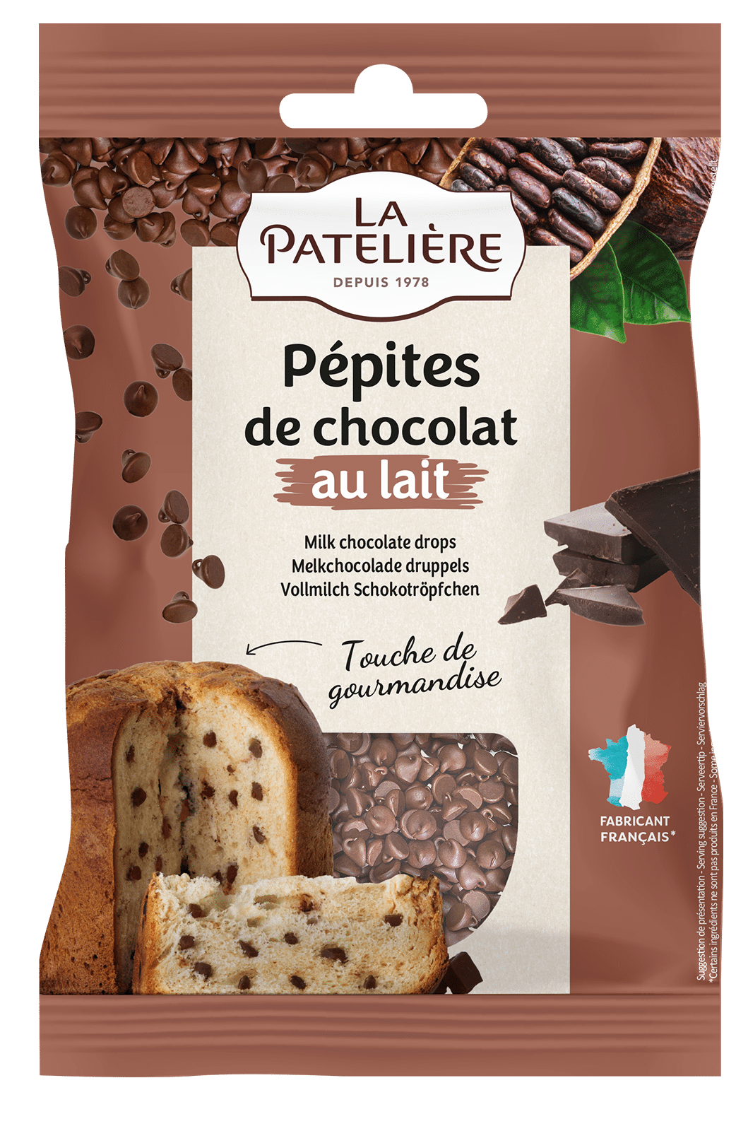 La Patelière Pépites chocolat au lait fondantes cuisson