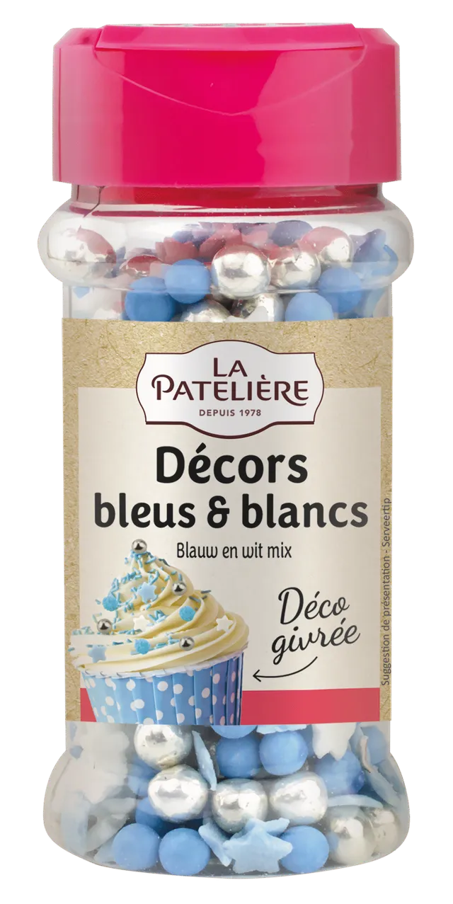 La Patelière Décors et bougies mélange décors bleus blancs