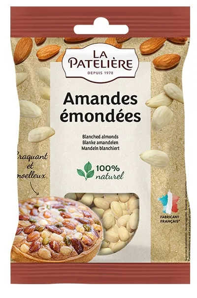 La Patelière Fruits secs Amandes mondées entières cuisine douce