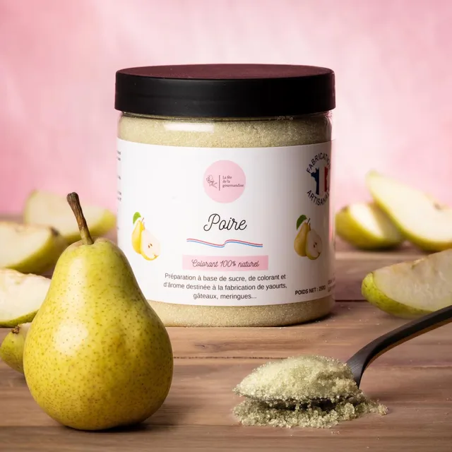 La fée de la gourmandise Sucre Poire parfumé pâtisserie baby 50g