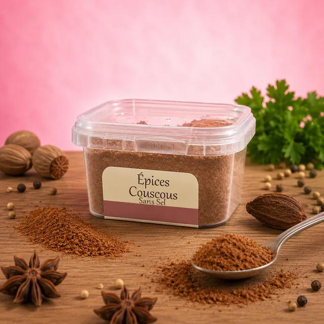 La fée de la gourmandise Épices couscous colombo 100 g sans sel