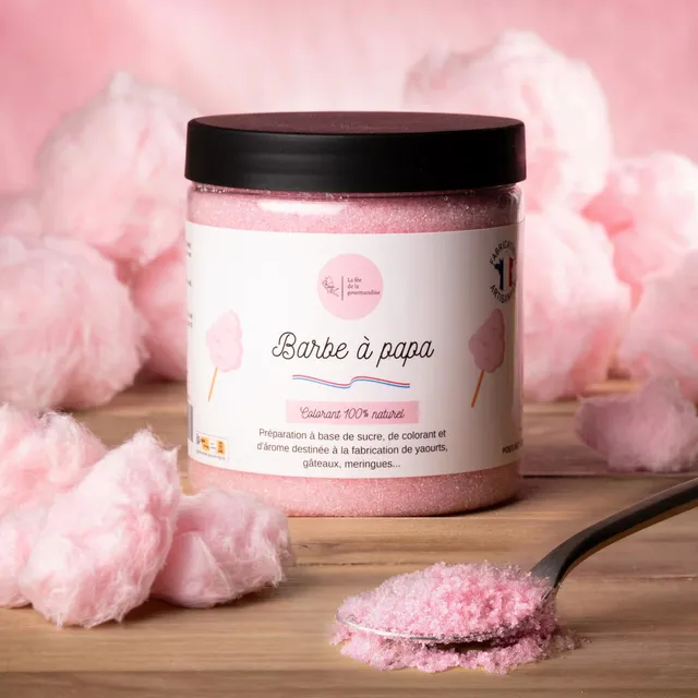 La fée de la gourmandise Sucres aromatisés Barbe à papa sucre 50 g