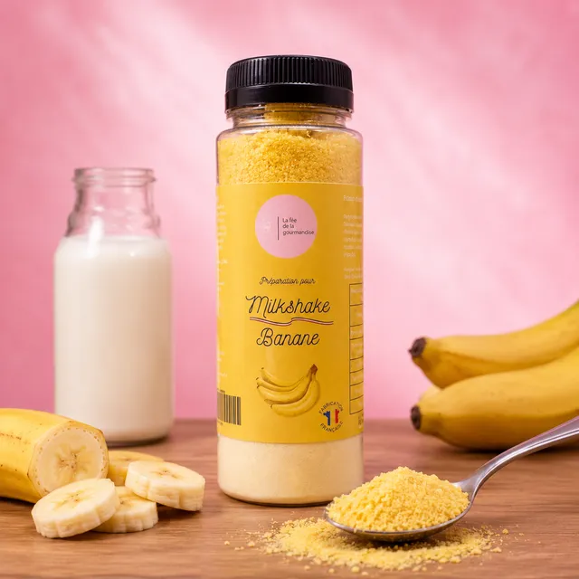 La fée de la gourmandise Milkshake banane préparation 145 g