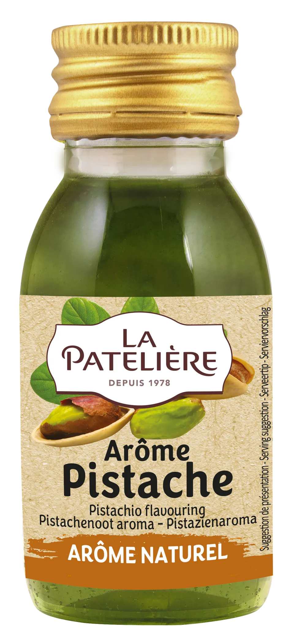 La Patelière Arôme Pistache Naturel 60 ml Financier Mousse