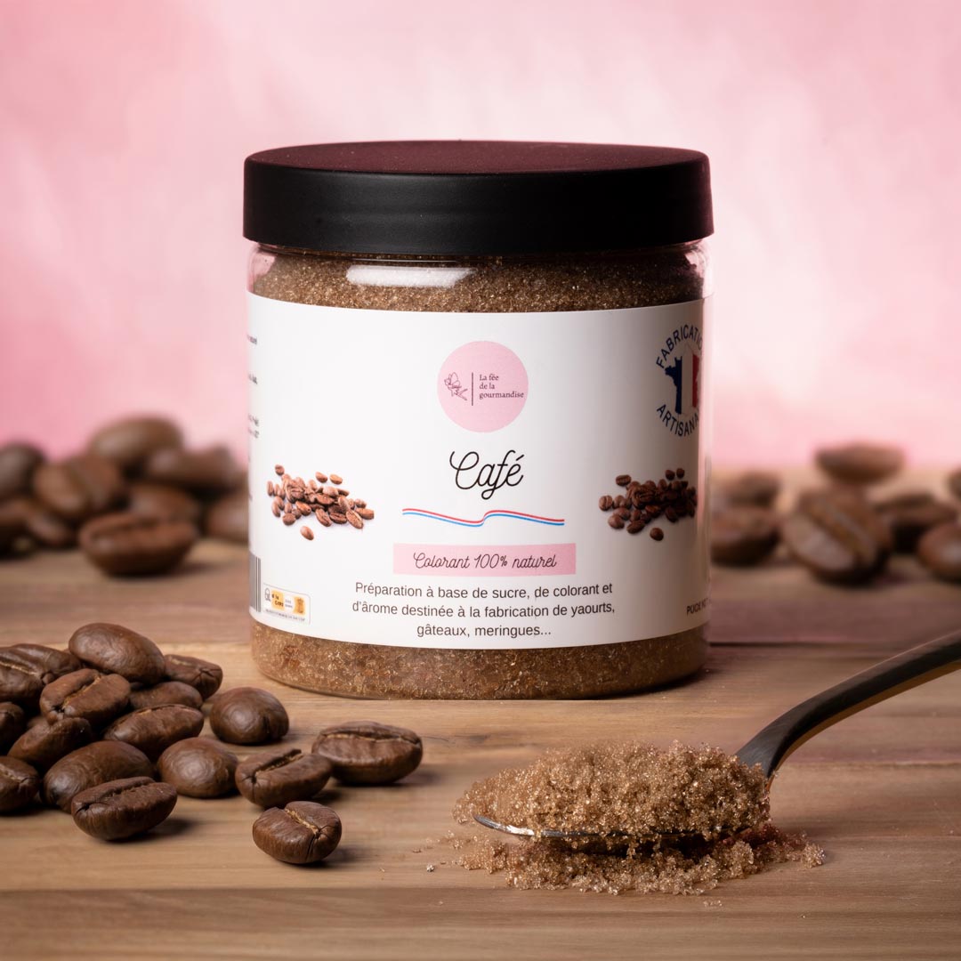 La fée de la gourmandise Sucres aromatisés Café sucre parfumé Baby pot 50G