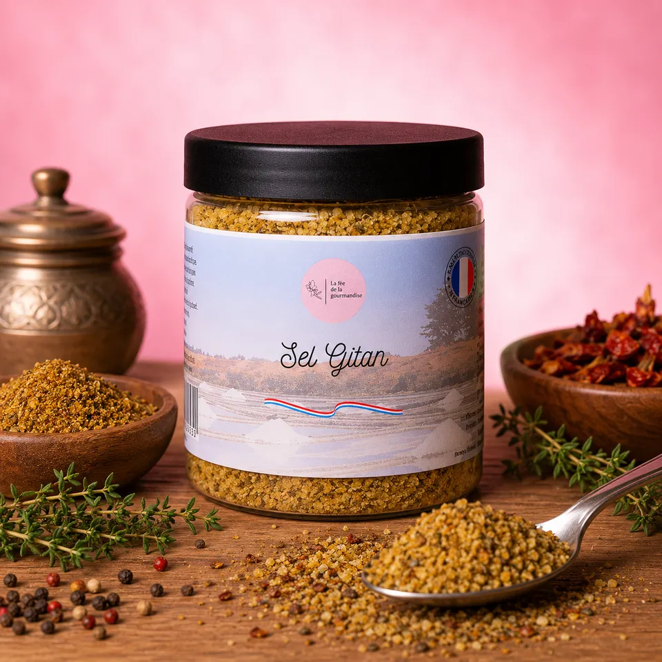 La fée de la gourmandise Gitan sel aromatisé 250g oignon herbes