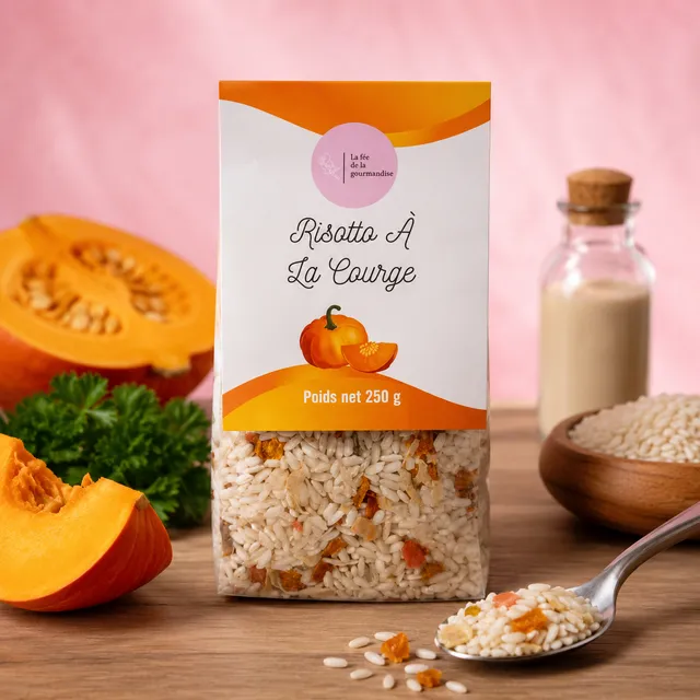 La fée de la gourmandise Risotto courge préparation salée