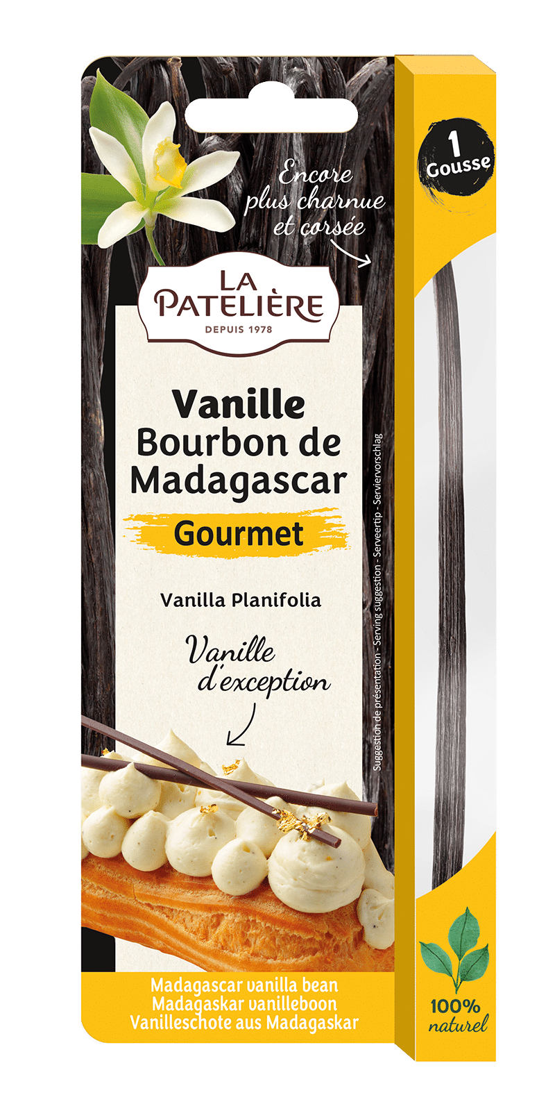 La Patelière Vanille Bourbon Madagascar gousse gourmet