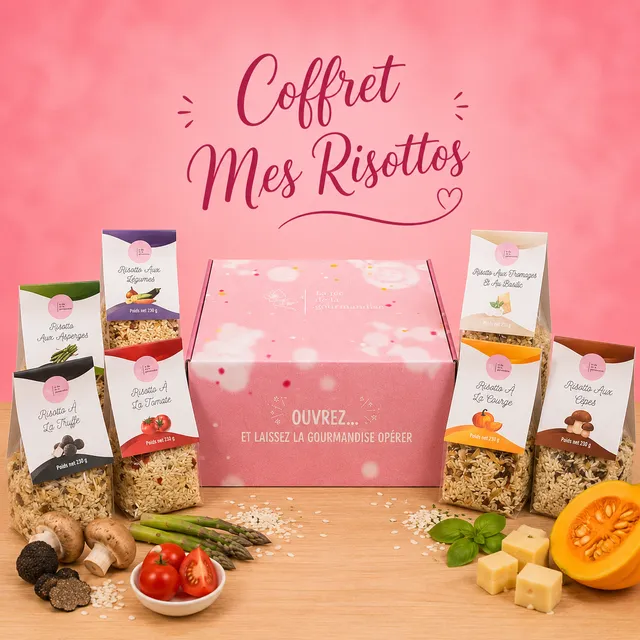 La fée de la gourmandise Coffret Mes Risottos 6 préparations