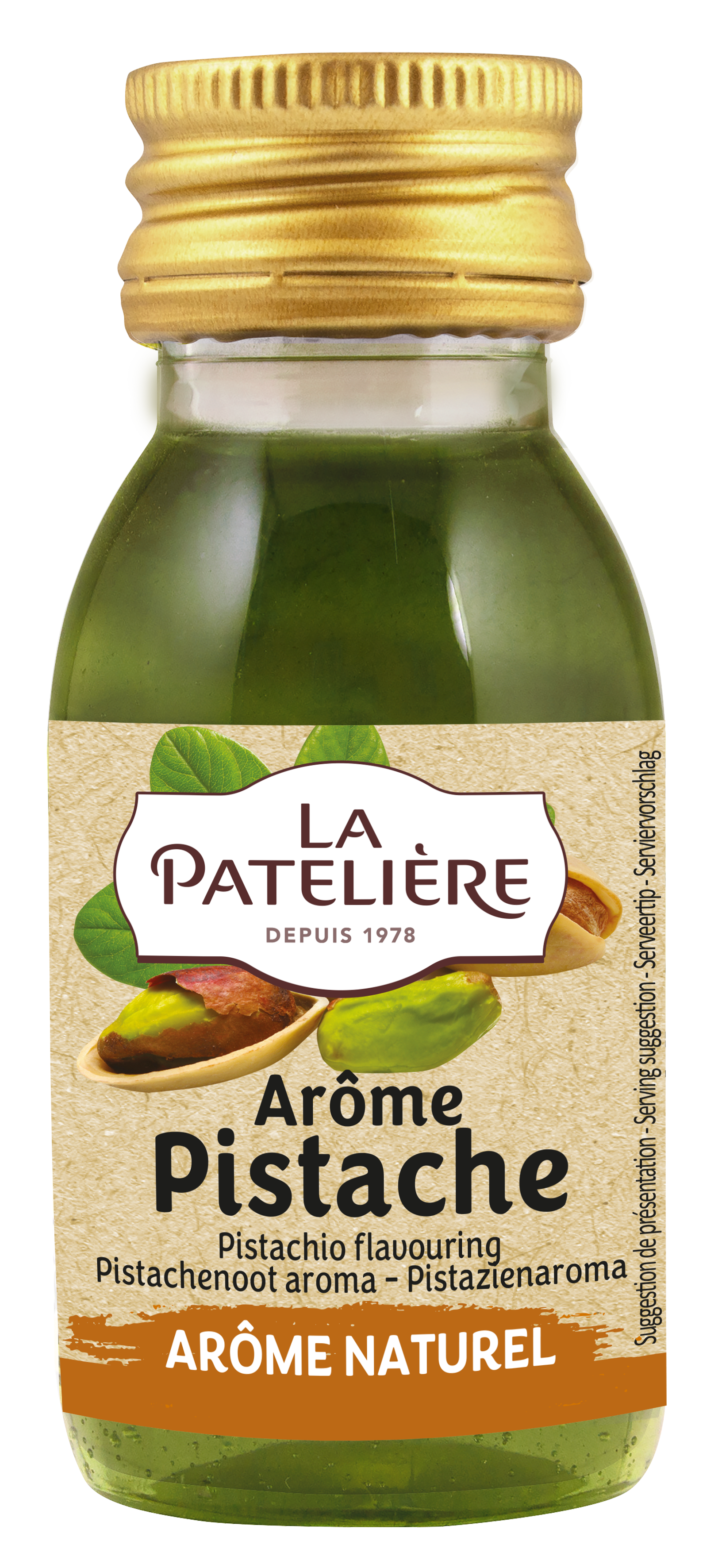 La Patelière Arôme Pistache Naturel 60 ml Financier Mousse