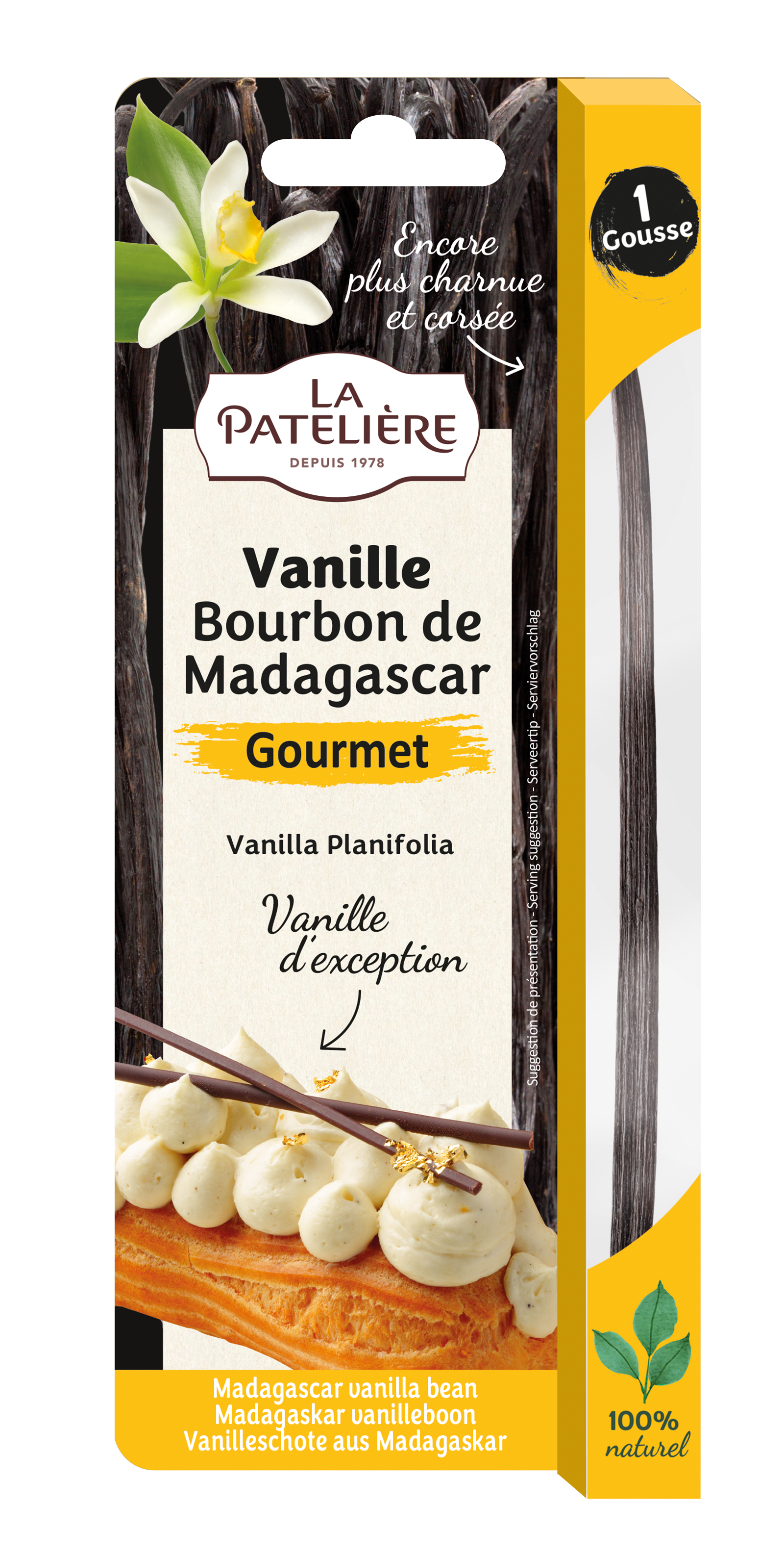 La Patelière Vanilles et épices gousse vanille Bourbon 2,5 g