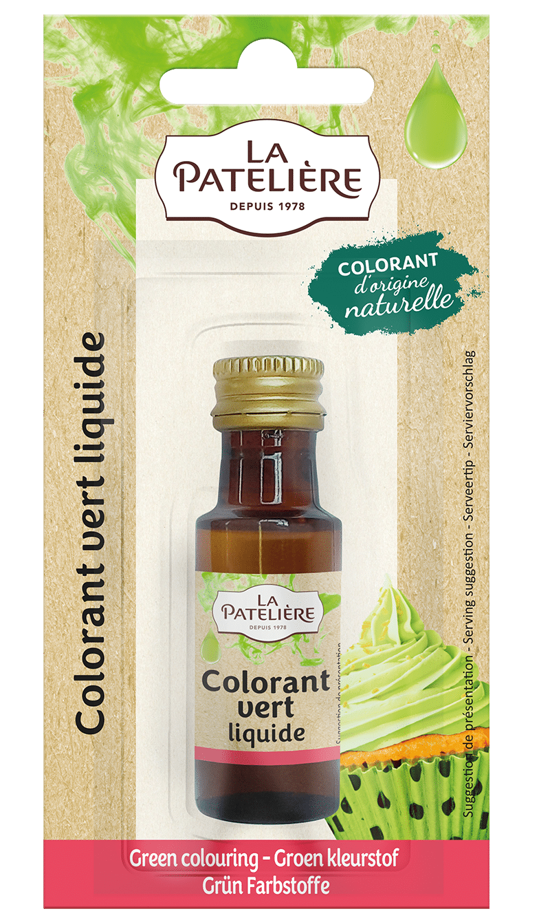 La Patelière Secrets de pâtissiers Colorant liquide vert naturel