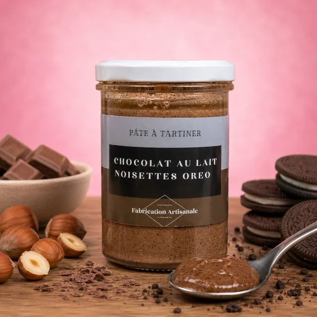 La fée de la gourmandise Chocolat lait Noisettes Oréo pâte à tartiner