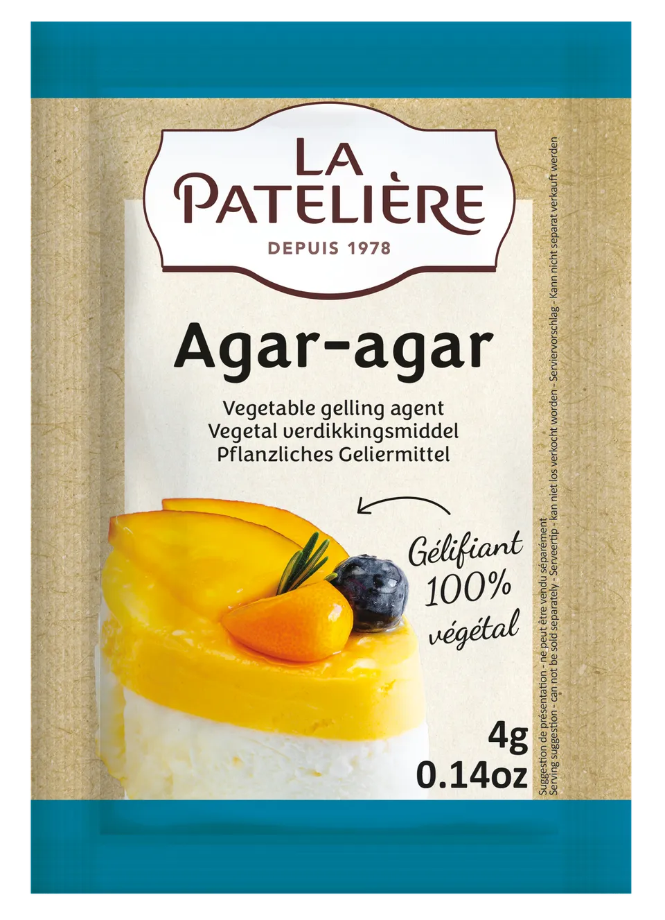 La Patelière Agar-agar gélifiant végétal pâtisserie