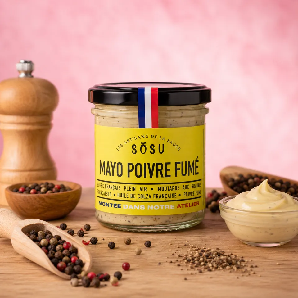 La fée de la gourmandise Poivre fumé mayonnaise sauce 130g