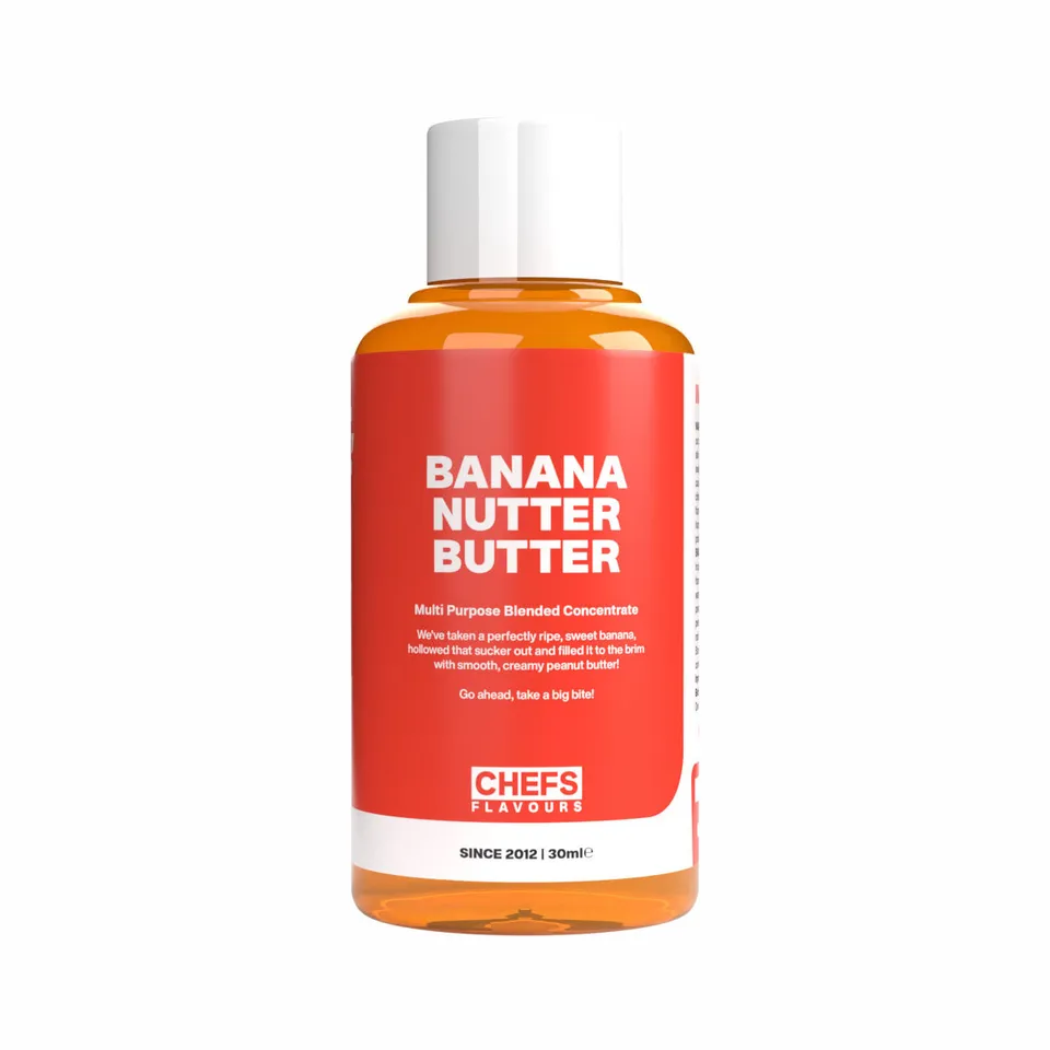Chefs Flavours Banana Nutter Butter arôme concentré 30ml banane