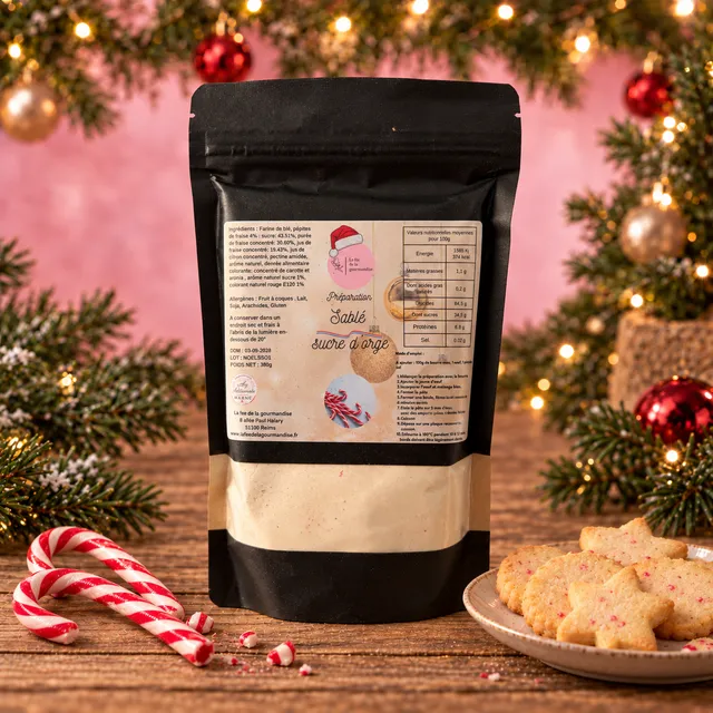 La fée de la gourmandise Sablé Sucre d'Orge 380 g biscuit