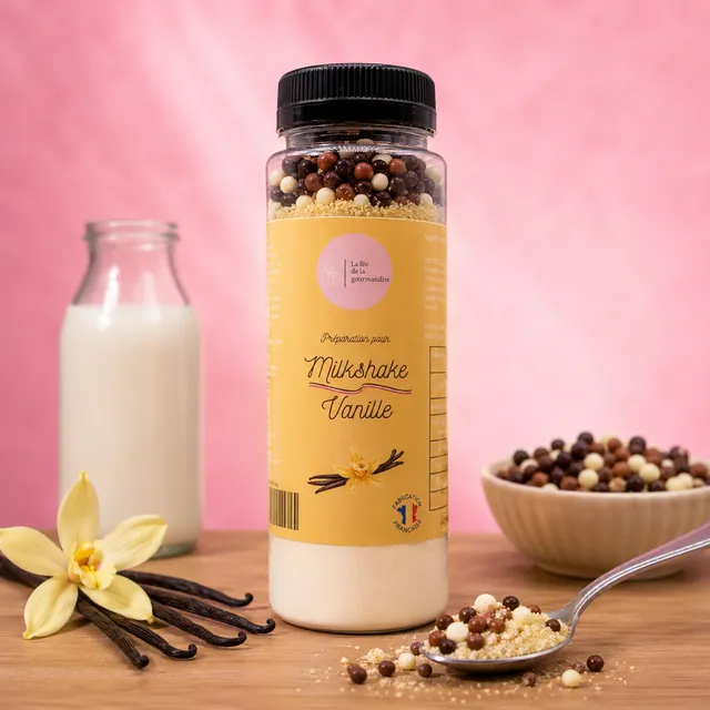 La fée de la gourmandise Milkshake préparation 145g vanille