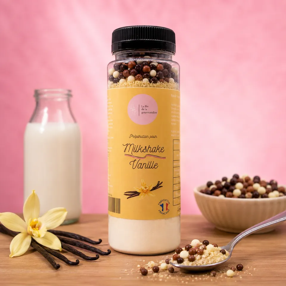 La fée de la gourmandise Milkshake préparation 145g vanille