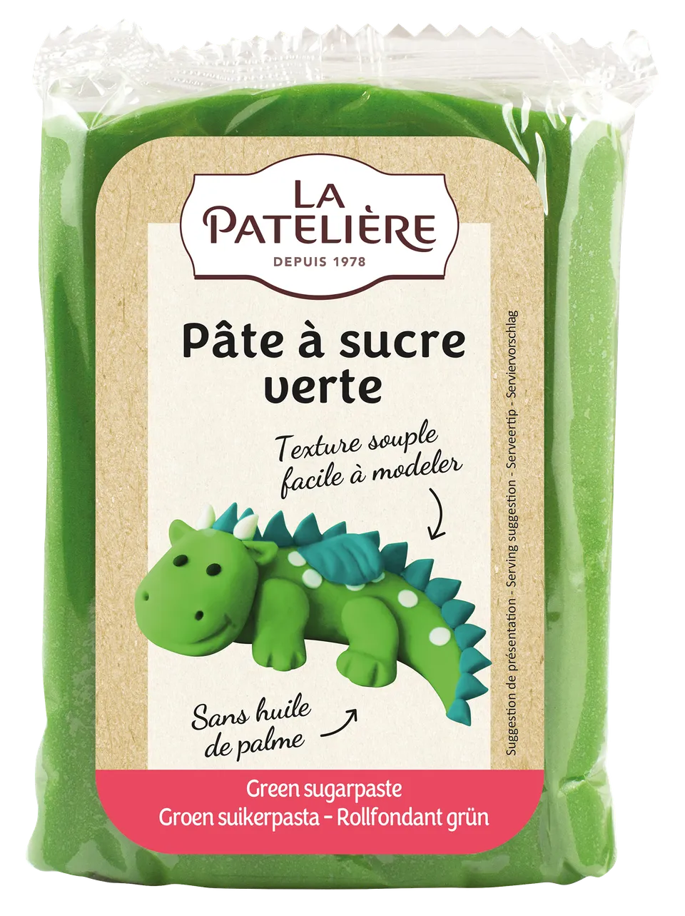 La Patelière Fondant Vert Pâte à Sucre Décor Jardin