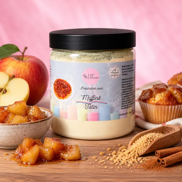 La fée de la gourmandise Préparation Muffins Tatin 450g moelleux