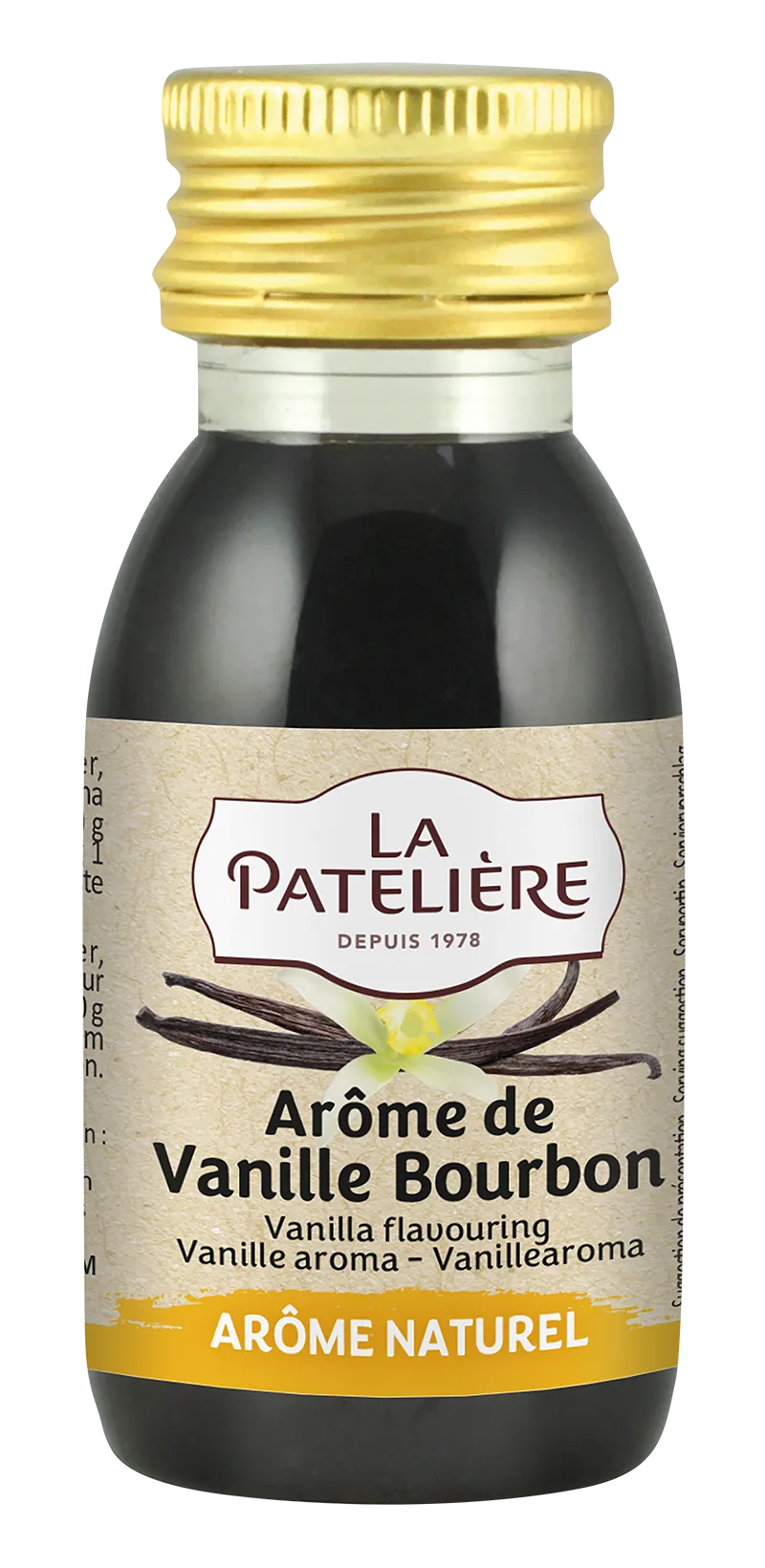 La Patelière Arôme vanille 6% grains pâtisserie liquide