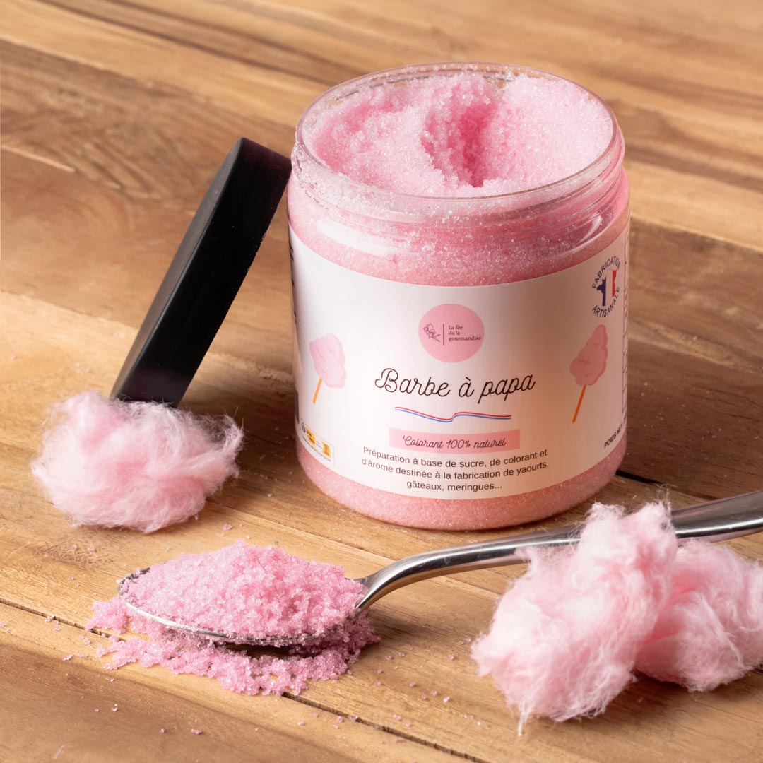 La fée de la gourmandise Sucres aromatisés Barbe à papa sucre 50 g