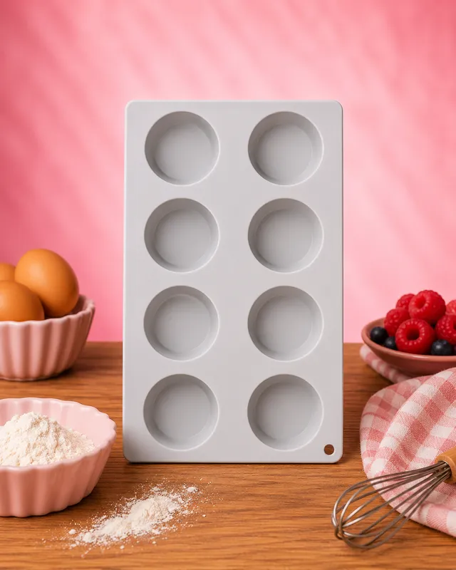 La fée de la gourmandise Moule à 8 muffins moule silicone muffins