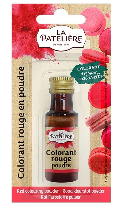 La Patelière Secrets de pâtissiers Colorant rouge poudre naturel