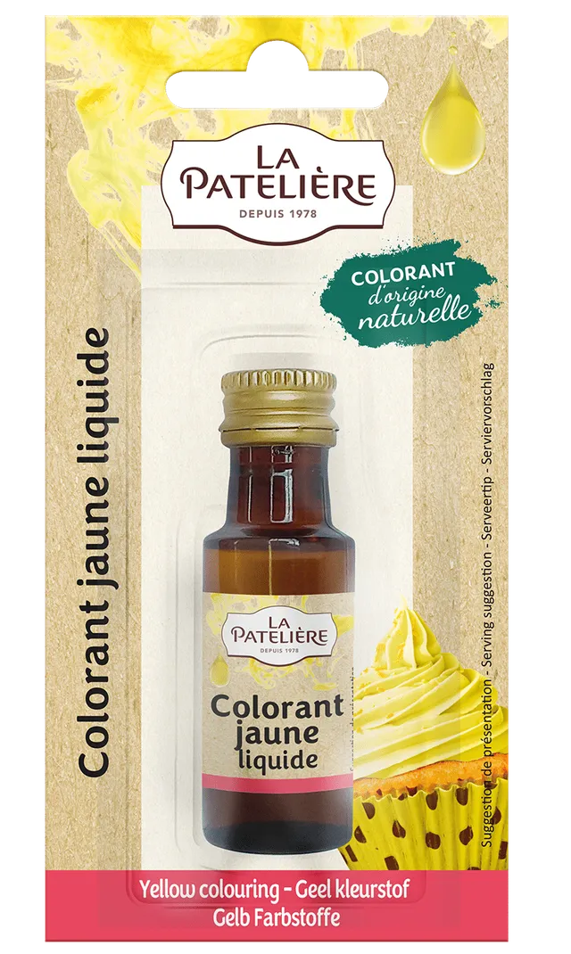 La Patelière Secrets de pâtissiers colorant liquide jaune