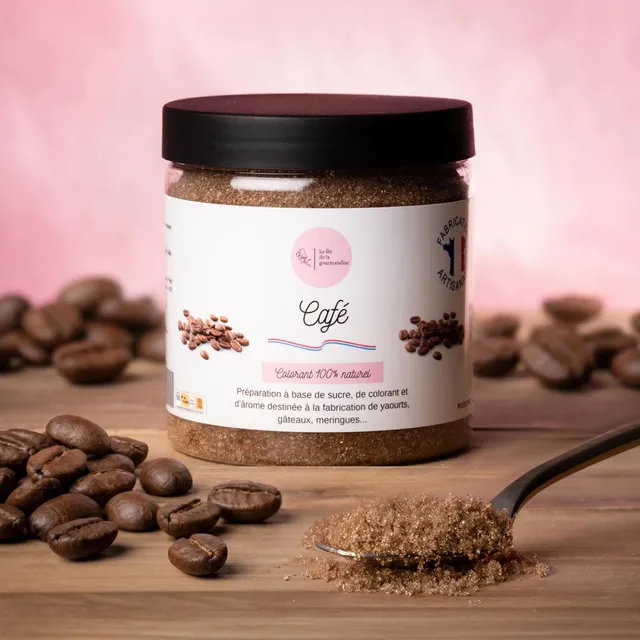 La fée de la gourmandise Sucres aromatisés Café sucre parfumé Baby pot 50G