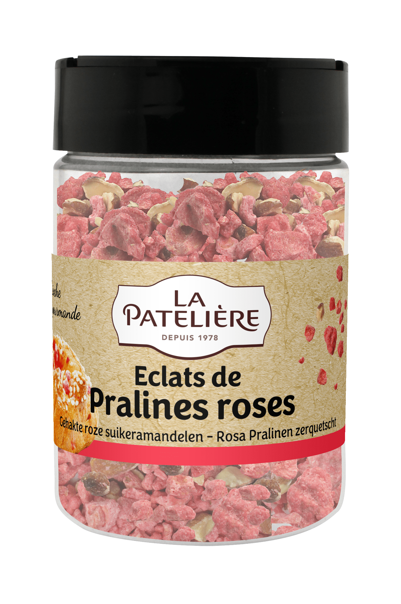 La Patelière Pralines roses concassées brioche dessert