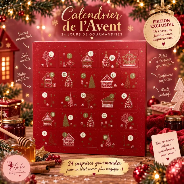 La fée de la gourmandise Coffret Calendrier de l'Avent sucres