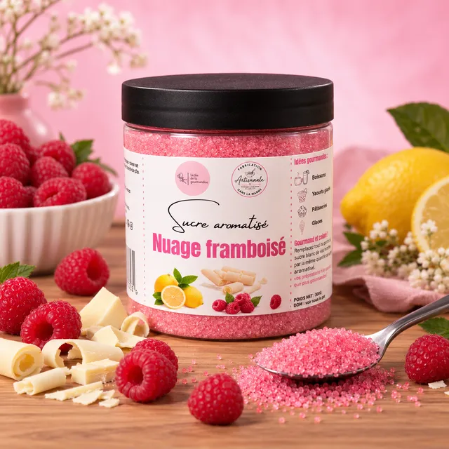 La fée de la gourmandise Nuage Framboisé sucre citron coco framboise