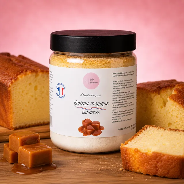 La fée de la gourmandise Gâteau magique caramel beurre salé 470 g