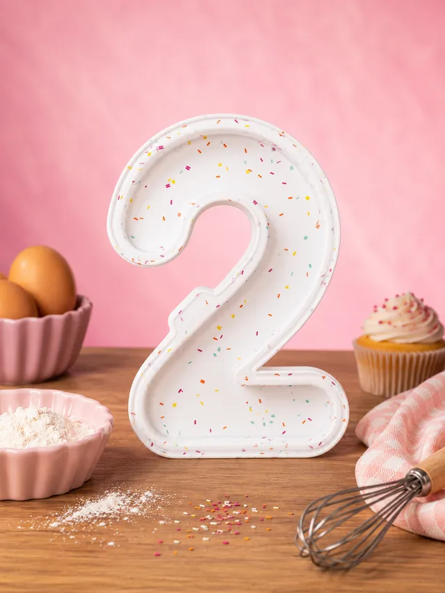 La fée de la gourmandise chiffre 2 moule silicone number cake 2 pièces