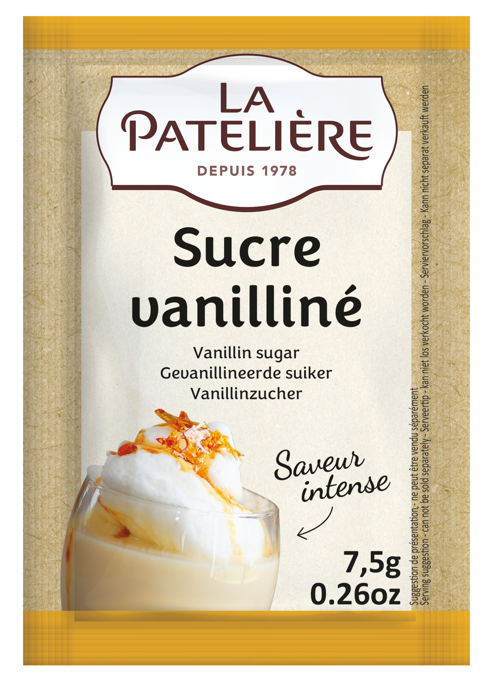 La Patelière Vanilles et Épices Sucre Vanilliné Vanille Dessert