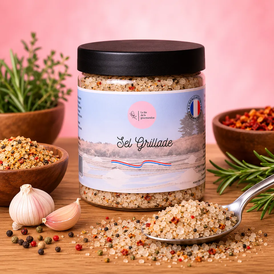 La fée de la gourmandise Grillade sel aromatisé 250g fumé